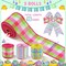 Pastel Easter Plaid Fabric Ribbon Spring Gingham Wired Ribbon Ideal for DIY Crafts, Wreaths, Gift Wrapping & More(2,Cute Colors)